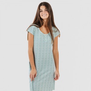 Blusón algodón Bianca verde menta 2