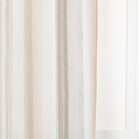 Cortina Libia Raya Vertical gris perla