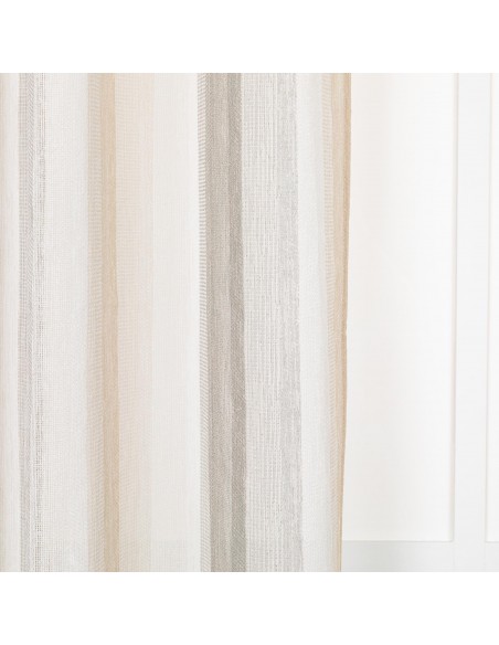 Cortina Libia Raya Vertical gris perla