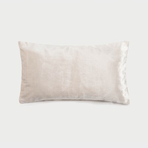 Cojín rectangular 30x50 terciopelo brillo - funda + relleno