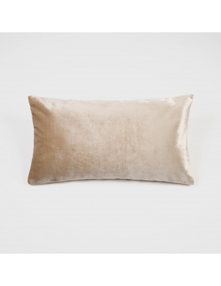 Cojín rectangular 30x50 terciopelo brillo - funda + relleno