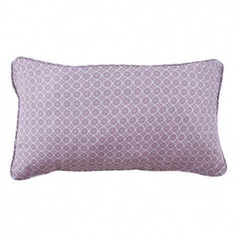 Cojín rectangular 30x50cm Evora malva - Funda + Relleno