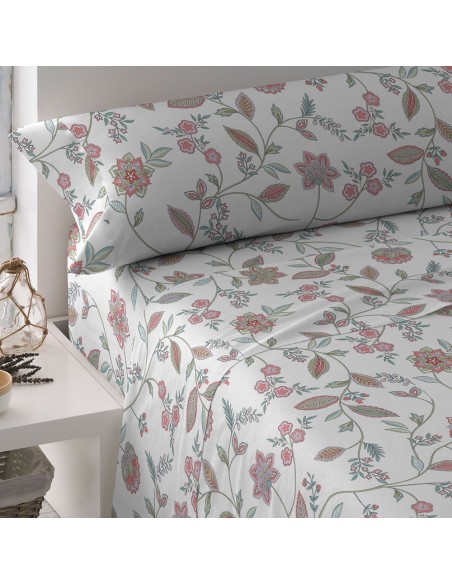 Juego de sábanas algodón percal Rosaura