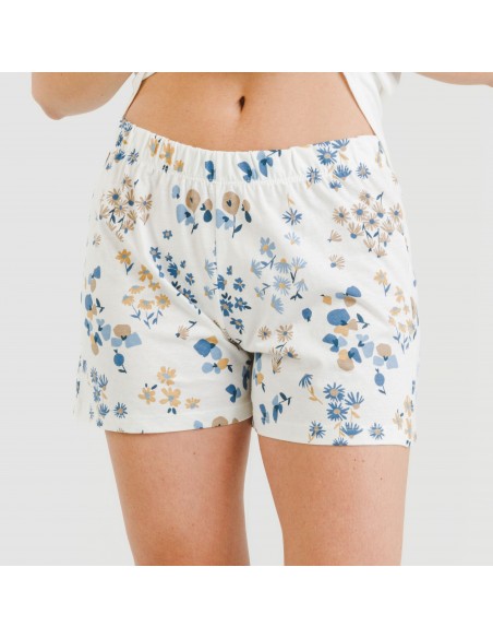 Pijama corto algodón Arauz indigo