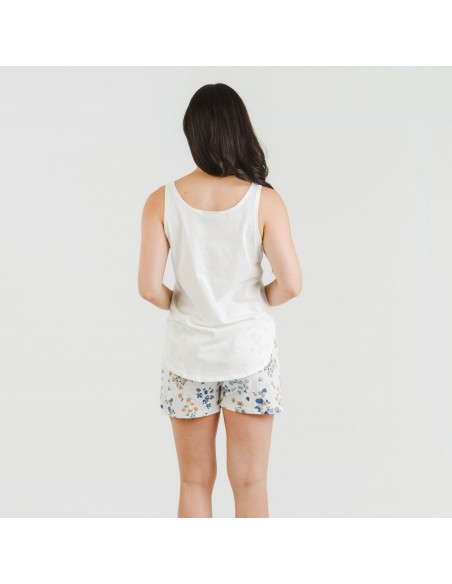 Pijama corto algodón Arauz indigo