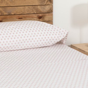 Juego de sábanas algodón Indolis malva