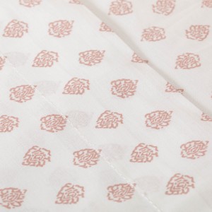 Juego de sábanas algodón Indolis malva 2