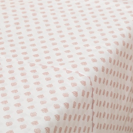 Juego de sábanas algodón Indolis malva