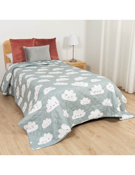 Colcha bouti Habana celeste