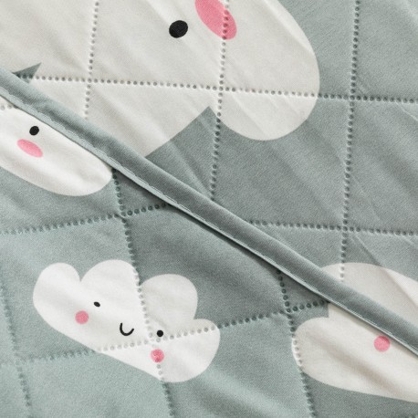 Colcha bouti Habana celeste