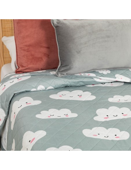 Colcha bouti Habana celeste