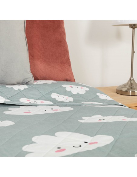 Colcha bouti Habana celeste