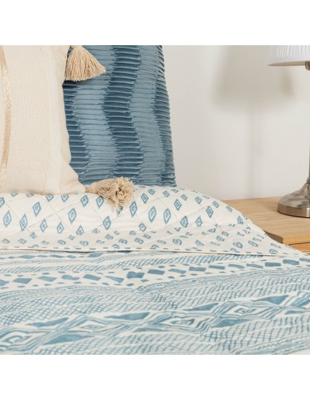Colcha bouti Zorione indigo