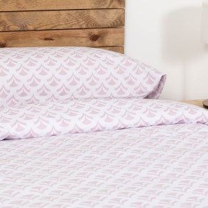 Funda nórdica algodón Etea malva