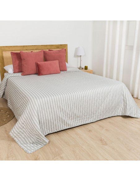 Colcha bouti Raya Marsella gris