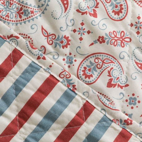 Colcha bouti Campiña indigo