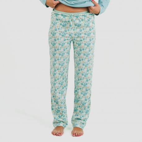 Pijama largo algodón Martinuca agua marina