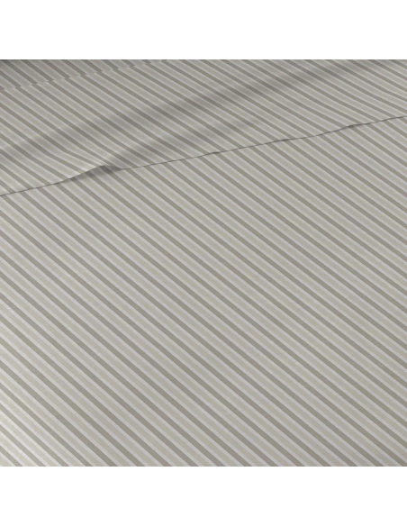 Juego de sábanas algodón Raya Brooke arena