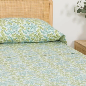 Juego de sábanas algodón Zafra verde