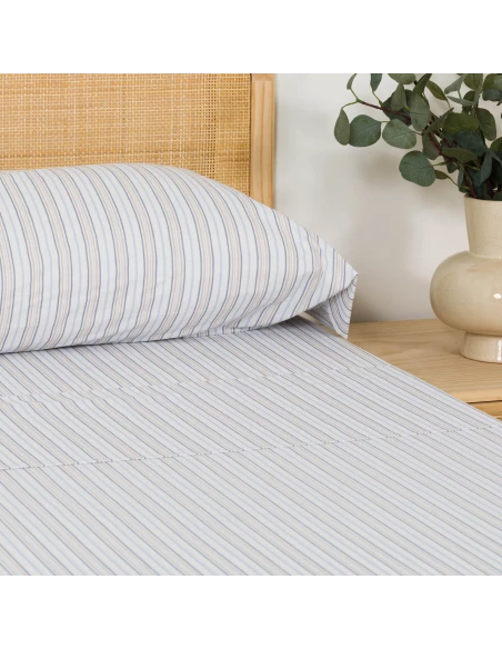 Juego de sábanas algodón Raya Bill