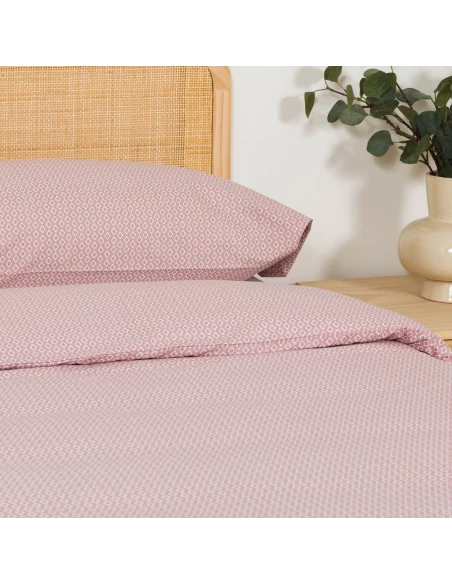 Funda nórdica algodón Sassy malva