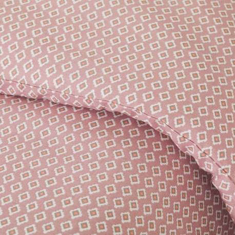 Funda nórdica algodón Sassy malva