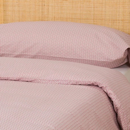 Funda nórdica algodón Sassy malva