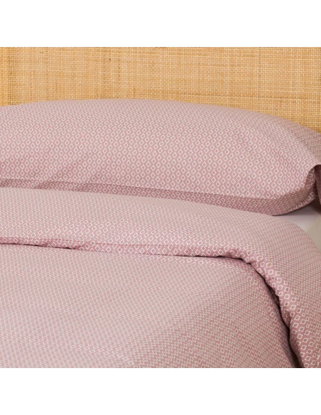 Funda nórdica algodón Sassy malva