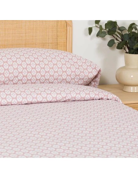 Funda nórdica algodón Fatuo malva