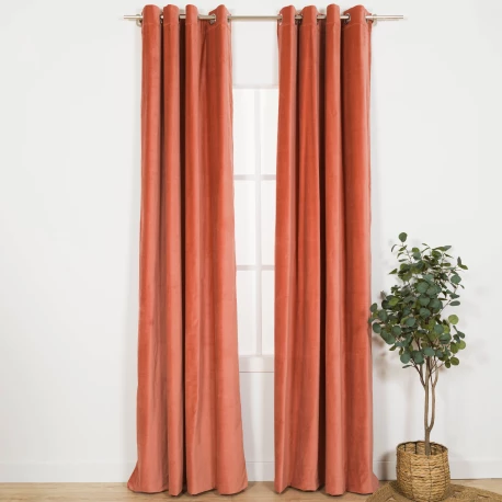 Cortina Terciopelo algodón lisa