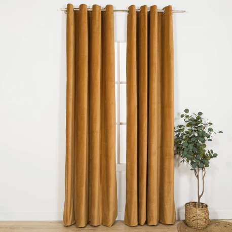 Cortina Terciopelo algodón lisa