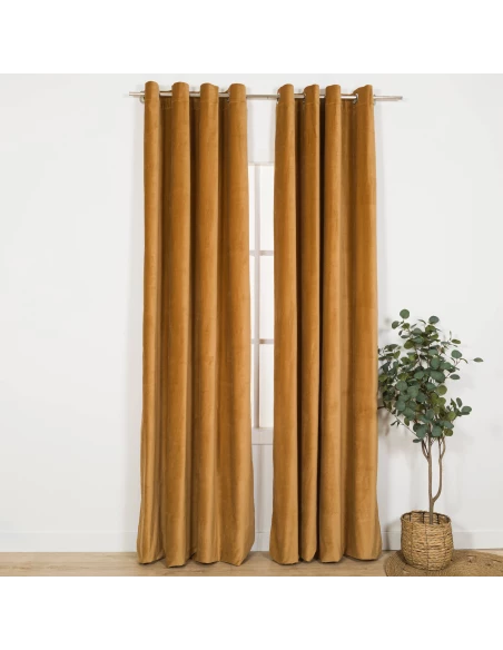 Cortina Terciopelo algodón lisa