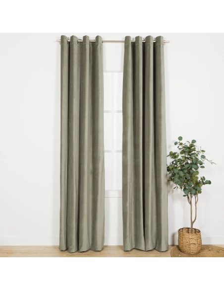 Cortina Terciopelo algodón lisa