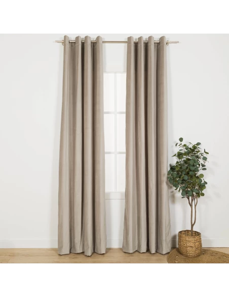 Cortina Terciopelo algodón lisa