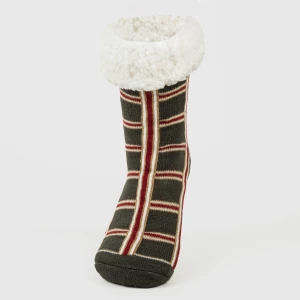 Calcetines mujer Cuadro Nelby verde caceria