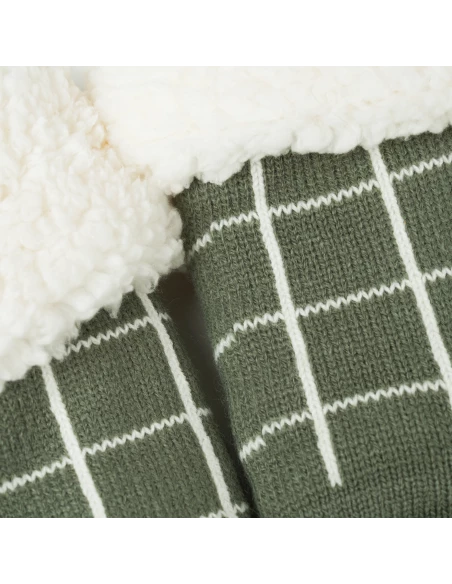 Calcetines hombre Cuadro Pruden verde caceria