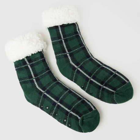 Calcetines hombre Cuadro Ruz azul marino