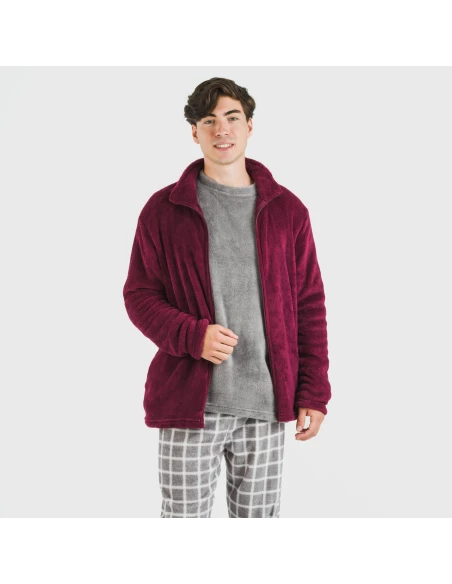 Sudadera coral hombre lisa