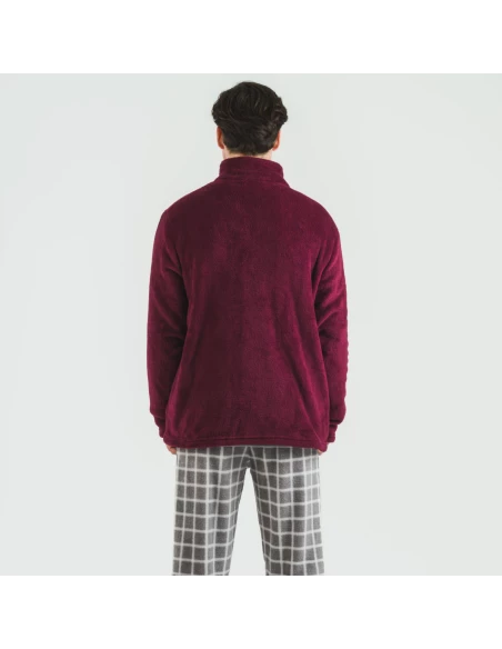 Sudadera coral hombre lisa