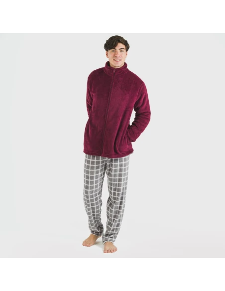 Sudadera coral hombre lisa