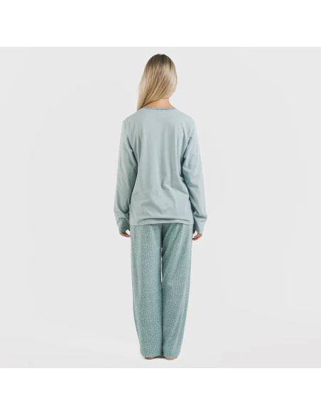 Pijama largo algodón Anita indigo