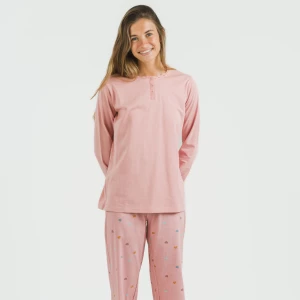 Pijama largo algodón Mapita rosa