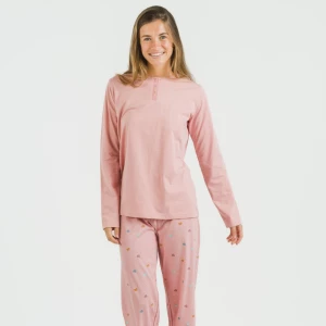 Pijama largo algodón Mapita rosa 2