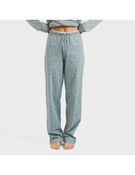 Pijama largo algodón Lives indigo