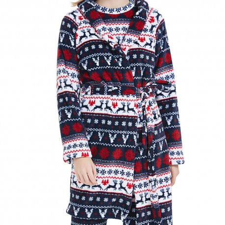 Bata coral Ciervos azul y rojo