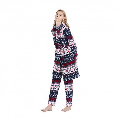 Bata coral Ciervos azul y rojo