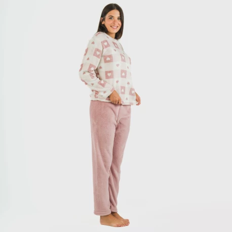 Pijama coral Aurora rosa