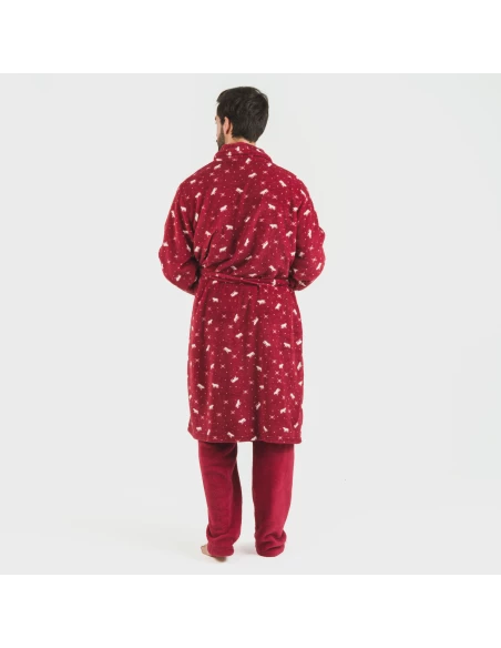 Bata coral hombre Cody burdeos