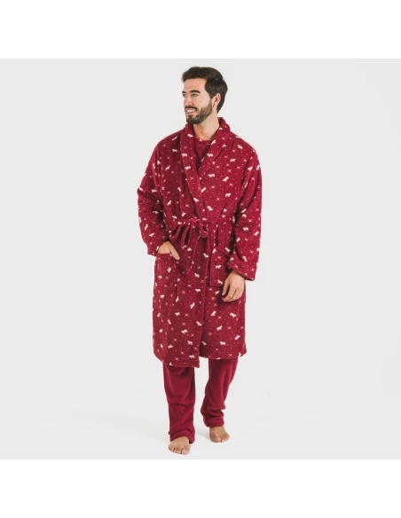 Bata coral hombre Cody burdeos