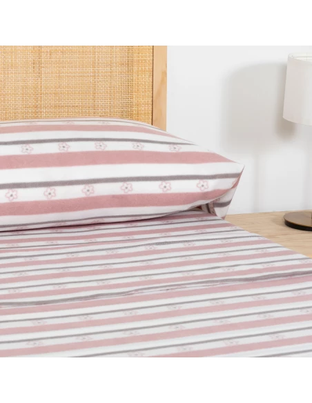 Juego de sábanas pirineo Wilma malva